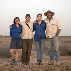 Staff Brenda Duffy, Graeme Finlayson, Vanessa Westcott and Greg Carroll.