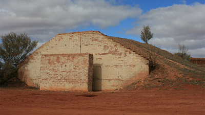 The Bon Bon Homestead Bomb Shelter and our own private sunset viewing area