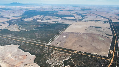 Aerial of the Fitz Stirling.