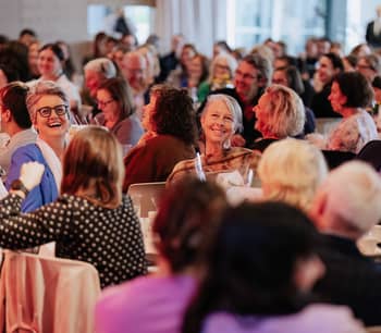Scene from a "Women in Conservation Breakfast" event.