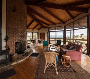 Informal lounge area with view.