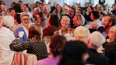 Scene from a "Women in Conservation Breakfast" event.