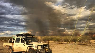 The new Earth Alliance funded vehicle is well suited to fighting fires.