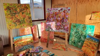 Artist's paintings of Hamelin.