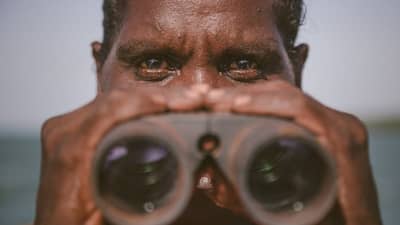 ASRAC sea ranger Florence Biridjala. Photo Daniel Hartley-Allen.