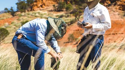 The front cover of Bushtracks Autumn 2022 newsletter shows Pullen Pullen Reserve on Maiawali country, Queensland.