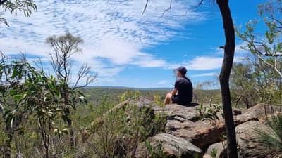 Spectacular views from the Devil's Nose lookout at South Australia’s Para Wirra Conservation Park. By Anita Corbran