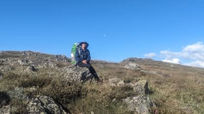 Photo Roger Chao in his happy place, Mt Speculation, Dhudhuroa, Taungurung &
Jaithmathang Country, 276 km north-east of Melbourne, VIC. By Roger Chao