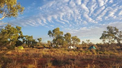 A camp site at remote Ethabuka Reserve in Queensland.