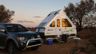 Camper at Boolcoomatta.