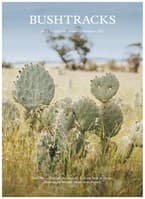 The front cover of Bushtracks Summer 2022 newsletter shows cactus growing on Buckabanyule Reserve.