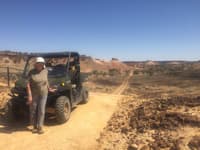 Sue Akers on Mayne Range Pullen Pullen boundary.
