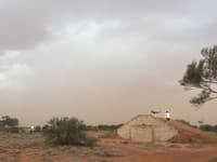 Watching a dust storm roll around Bon Bon back in 2018 during the drought.