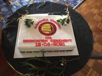 The dedication ceremony cake.