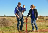 Ben, Liam and Tina Parkhurst at Eurardy.