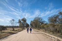Ecologists Angela Sanders and Michelle Hall at Kojonup Reserve WA.