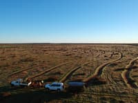 Red soils to be revegetated at Eurardy Reserve Nanda Country WA.