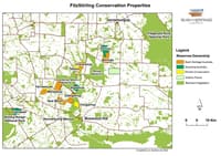 Map of Fitz Stirling Conservation Properties.