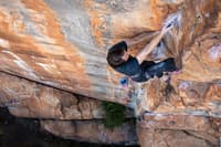 Rock climbing in the Grampians Victoria.