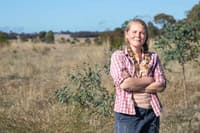 Hayley Sime on Bush Heritage's Nardoo Hills Reserve, Dja Dja Wurrung country, Vic.