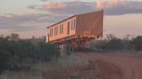 The house was split into three parts and transported from Dubbo.