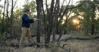 Ecologist Steve Kearney at Avocet Nature Refuge.
