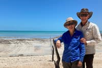 Annie & Ian Mayo volunteering at Hamelin Station, Malgana Country. By Annie & Ian Mayo