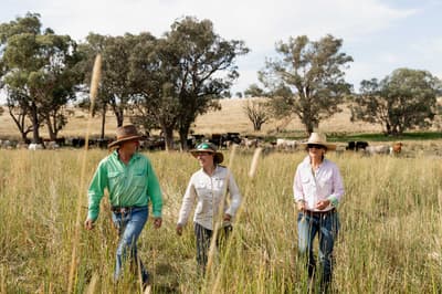 Gus Hickman, Imogen Semmler (ecologist) and Anna Hickman.