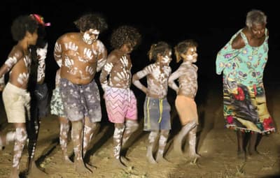 Waanyi Garawa dancers.