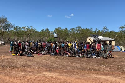 Ŋaliyindi Balpara Camp Participants, September 2025. By Sara Weir