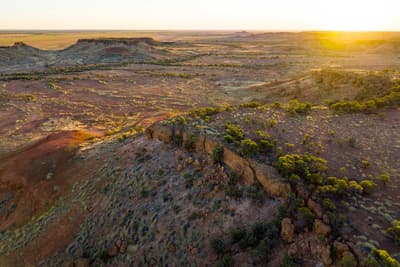 Sunrise over Pullen Pullen Reserve.