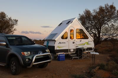 Camper at Boolcoomatta.