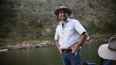 Reserve Manager Phil Palmer by the Murrumbidgee River.