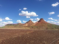 Mesas and outwash areas in the Nisbet Range