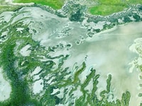 Aerial photo on flight to Ramingining in Arnhem Land.