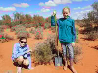 Geri and Maia Tschirner ready for rabbit control work.