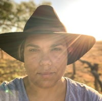 Avelina out on country.