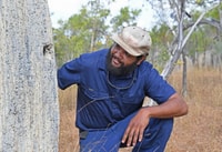 Olkola Ranger Ashaley Ross checks a nesting mound.