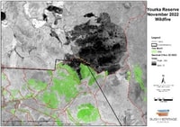Map of Yourka fire.