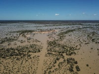 Yantabulla Swamp, of which Naree Reserve is a part, after flooding in March 2020. Photo Kylie Fisher.