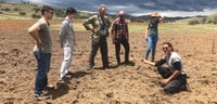 Field Officer Kim Jarvis sharing the grassland story with Bush Heritage’s Sydney team. Photo Claudia Wade.