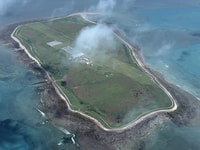 Troughton Island (pictured) is one of more than 200 islands across more than a million hectares of Wunambal Gaambera Wundaagu (Saltwater) Country. Image by Cass Wilson and Matt Frogley.