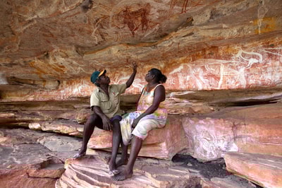 Rock Art gallery at Ngalkombarli.