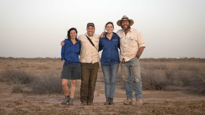 Staff Brenda Duffy, Graeme Finlayson, Vanessa Westcott and Greg Carroll.
