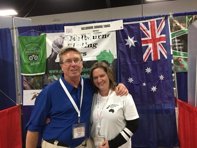 Paul and Liz at the American Birding Expo.