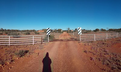 The gates to Bon Bon Station Reserve.