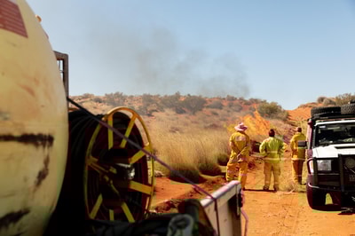 Controlled burn at Pilungah Reserve.