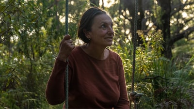 Supporter Susan Ball in Otways forest.