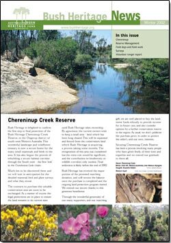 Winter 2002 newsletter